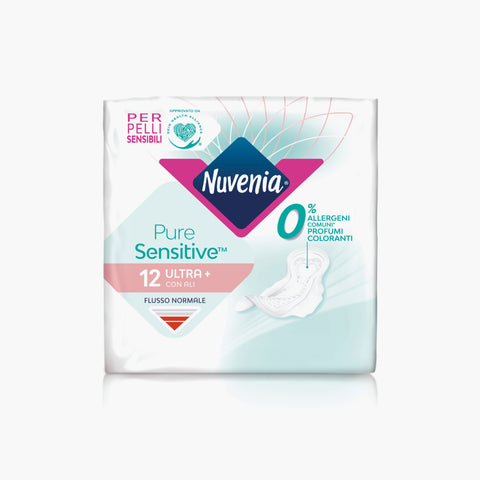 Nuvenia Pure Sensitive Normal Pads with Wings 12pcs
