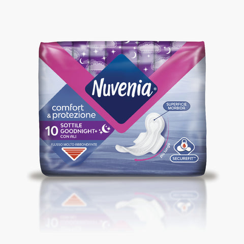 Nuvenia Sottile Night Pads with Wings 10pcs