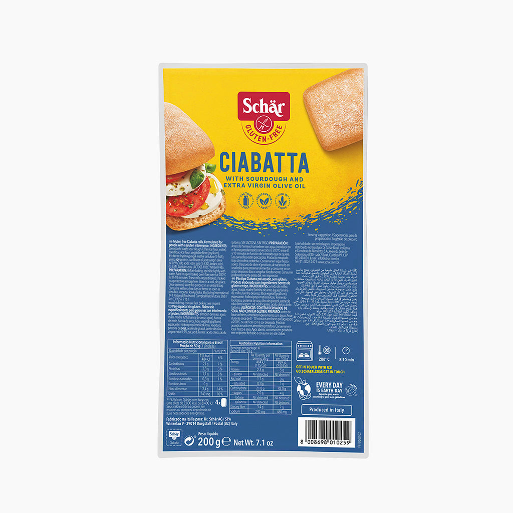 Schär Ciabatta Rolls 200G