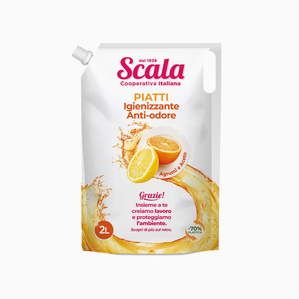 Scala Eco Refill Piatti Odor Eliminator Orange 2L