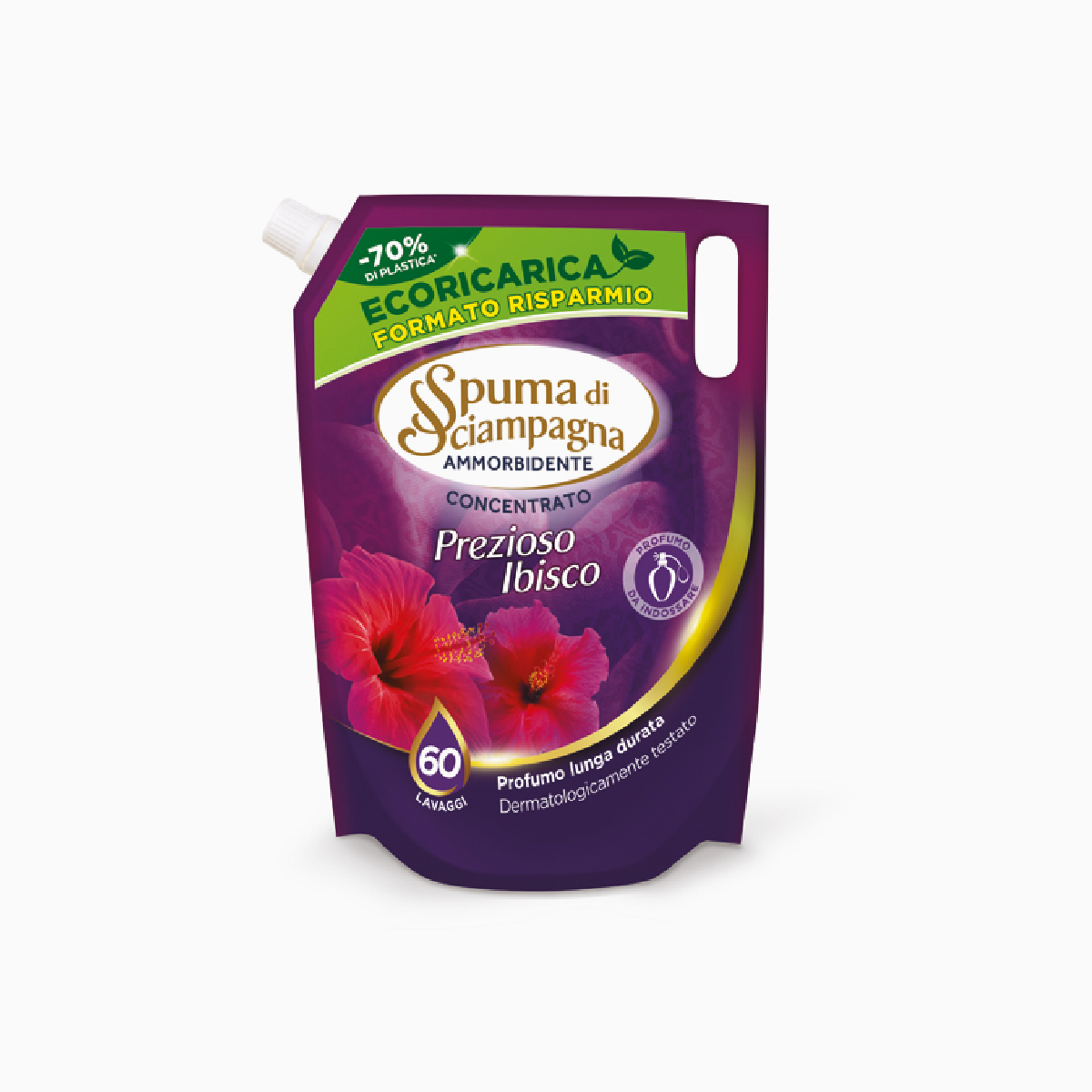 Spuma Di Sciampagna Concentrated Softener Prezioso Ibisco 60 Wash 1.2L