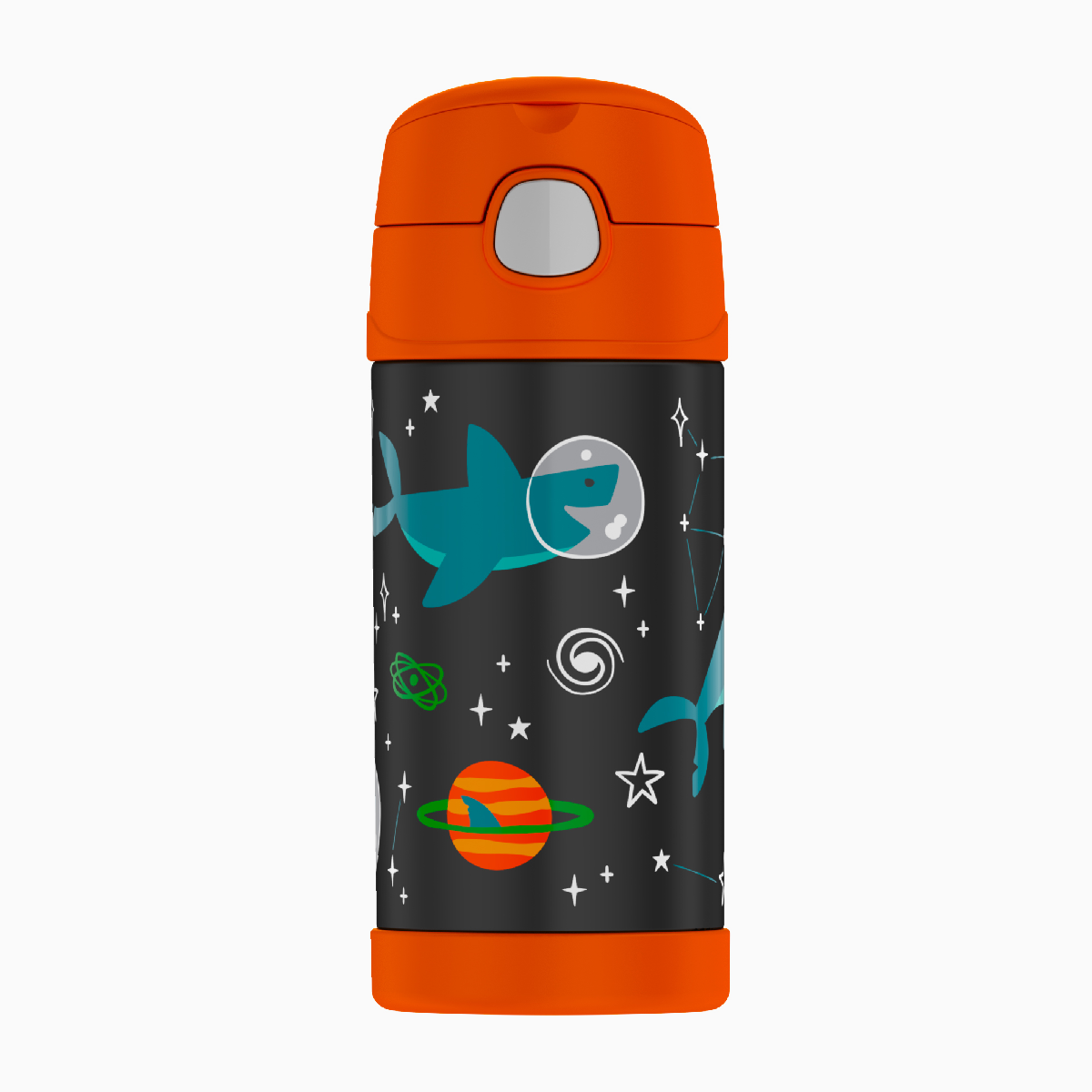Thermos Funtainer Bottle Space Shark 0.355lt with Straw
