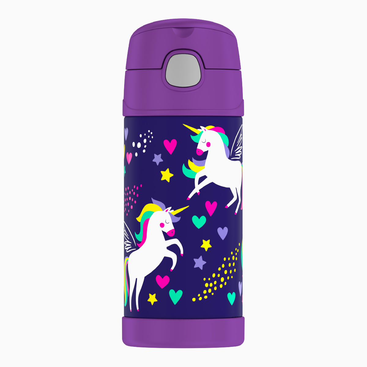 Thermos Funtainer Bottle Unicorn 0.355lt with Straw MUST HAVES MALTA