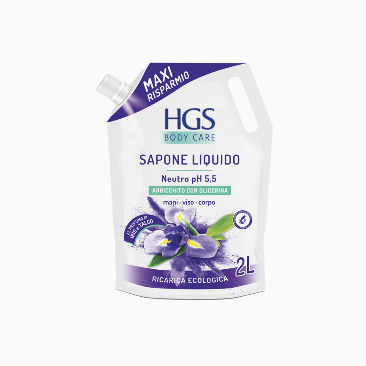 HGS Liquid Soap 3In1 Talcum & Iris 2L
