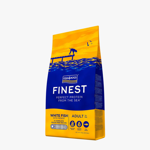 Fish4Dogs Finest Adult White Fish with Potato (Large Kibble)