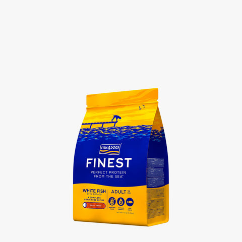 Fish4Dogs Finest Adult White Fish with Potato (Small Kibble)