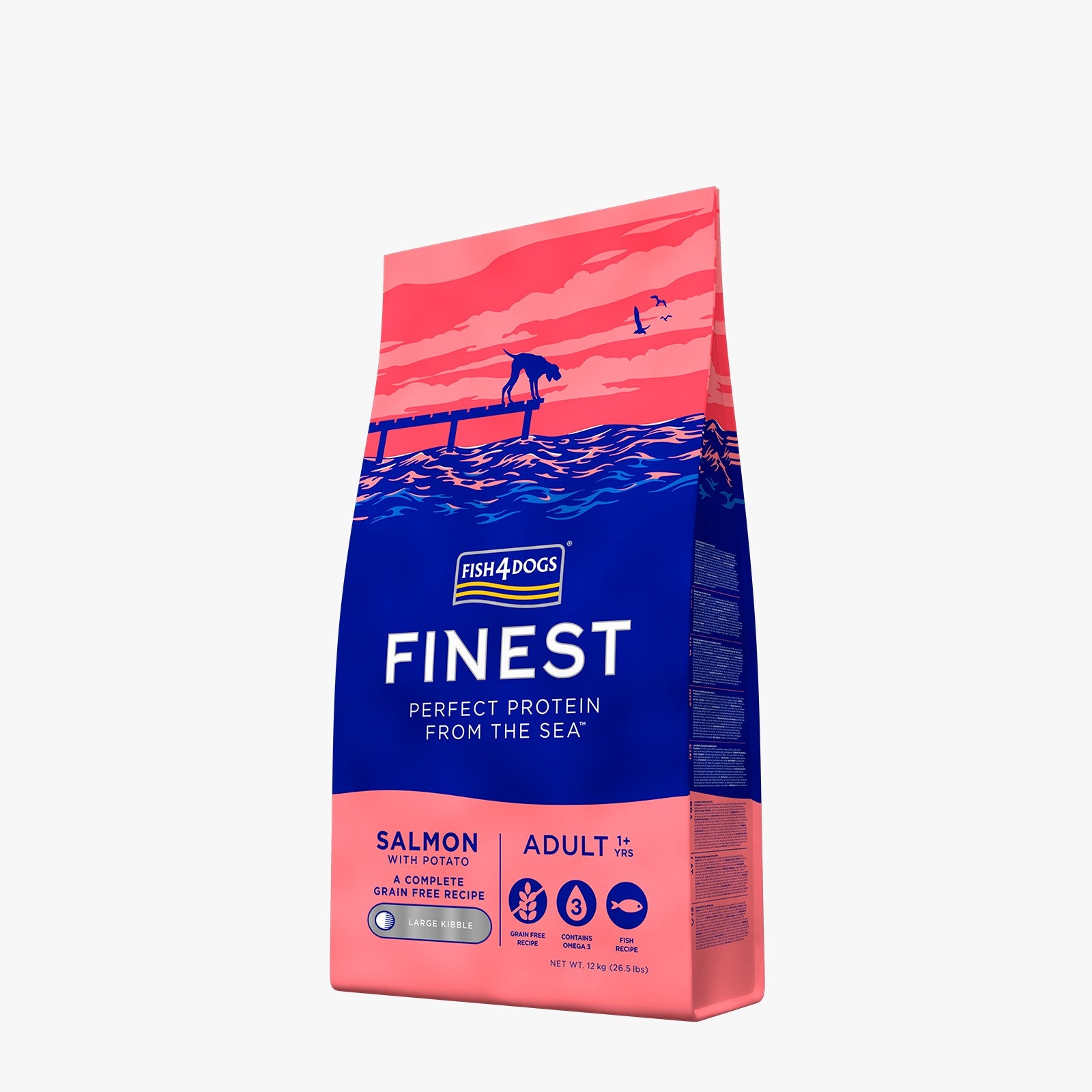 Fish4Dogs Finest Adult Salmon with Potato (Large Kibble)