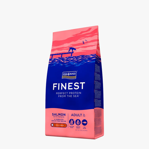 Fish4Dogs Finest Adult Salmon with Potato (Small Kibble)