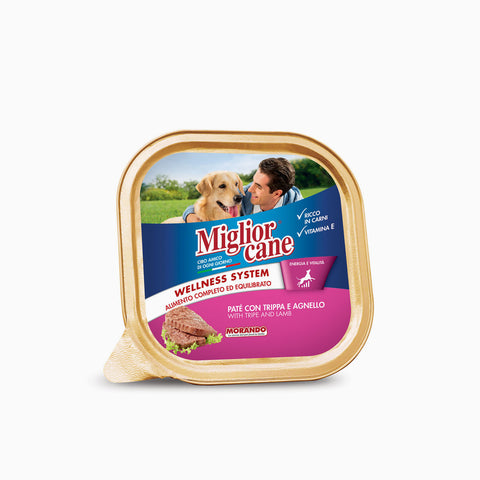 Miglior Cane Tray Trippa & Agnello 300g (Case x18)