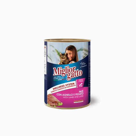Miglior Gatto Tin Pate Agnello & Fegato 400g (Case x24)