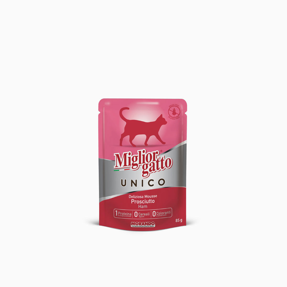 Miglior Gatto Unico Pouch Prosciutto 85g