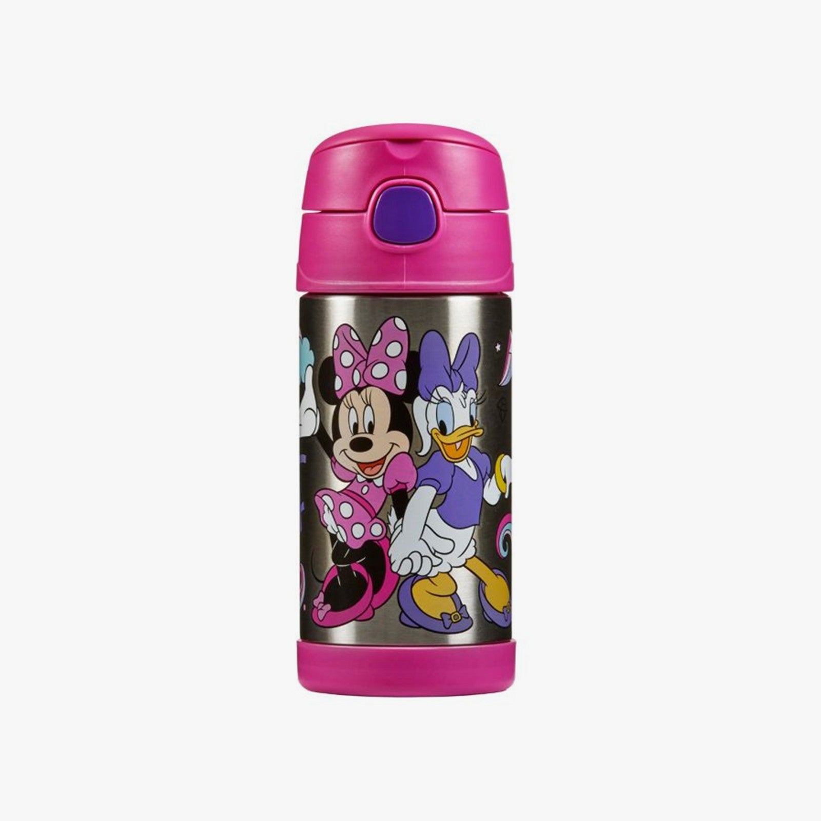 Thermos Funtainer Bottle Minnie Mouse & Daisy 0.355lt with Straw