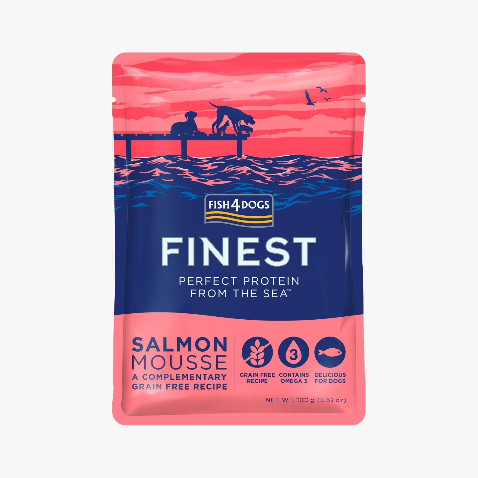 Fish4Dogs Finest Salmon Mousse - Pack of 6