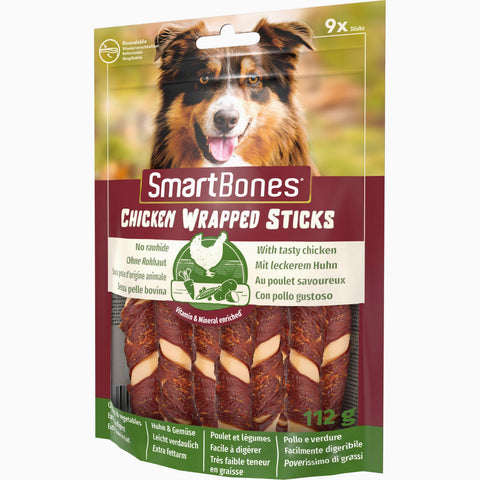 Smart Bones Chicken Wrap Sticks Mini (Case X8)