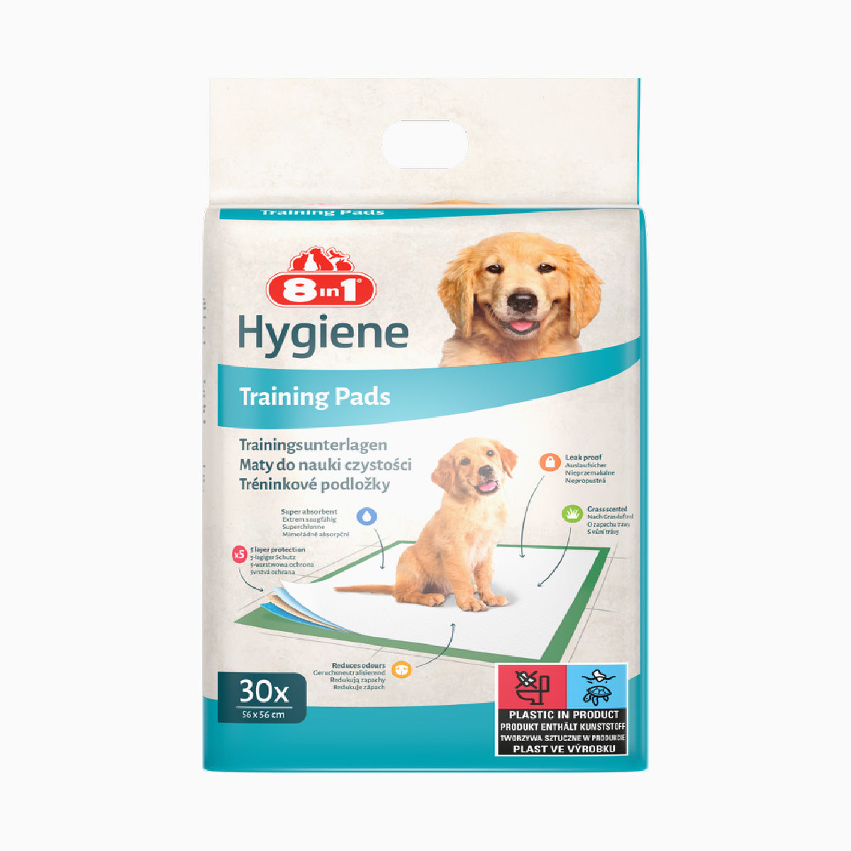 8IN1 Training Pads 30 Pieces 56x56cm