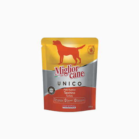 Miglior Cane Unico Pouch Tacchino 300g (Case x12)