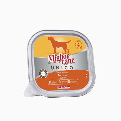 Miglior Cane Unico Tray Tacchino 300g (Case x18)