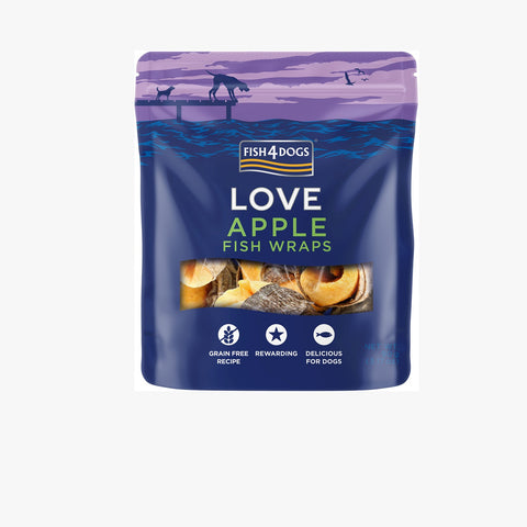 Fish4Dogs Love Apple Fish Wraps X10