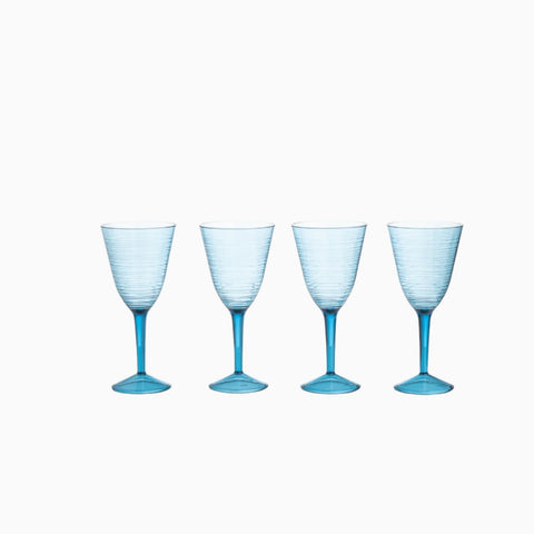 Navigate Wine Glass Blue Set Of 4