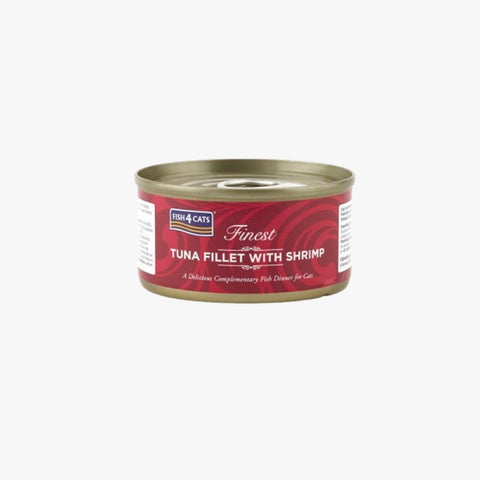 Fish4Cats Finest Tuna Fillet with Shrimp 70g X10