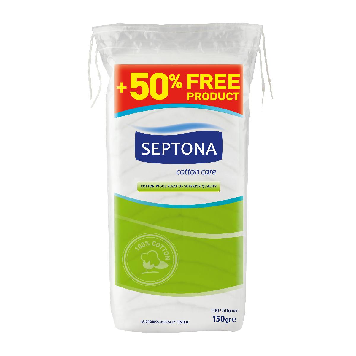 Septona Cotton Wool 100G+50% Promo