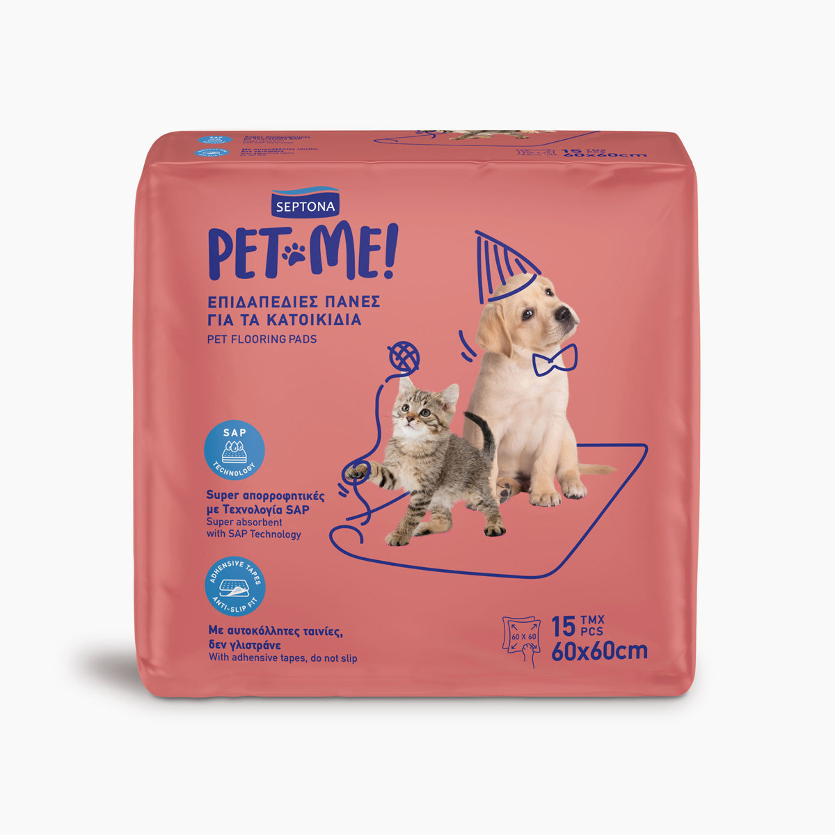 Septona PetMe - Pet Flooring Pads 15pcs 60x60cm
