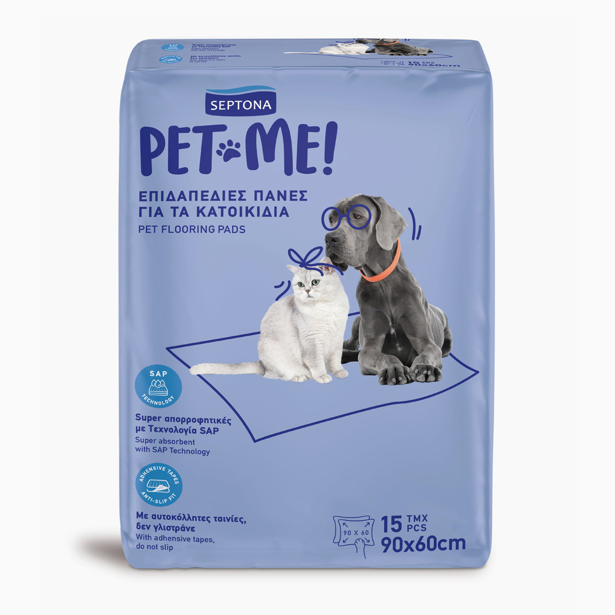 Septona PetMe - Pet Flooring Pads 15pcs 90x60cm