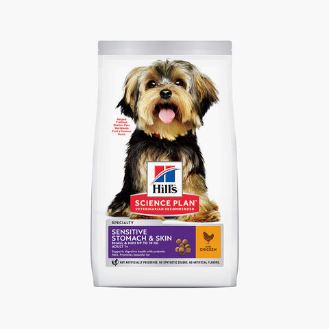 Hill's Science Plan Small & Mini Breed Adult Sensitive Stomach & Skin Chicken 1.5kg