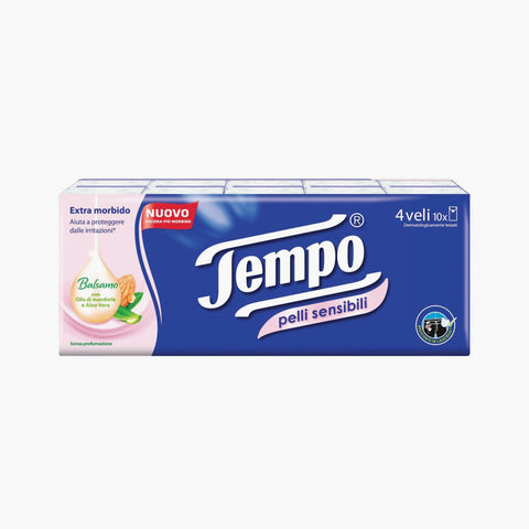 Tempo Hanky Sensitive Single Pack x10