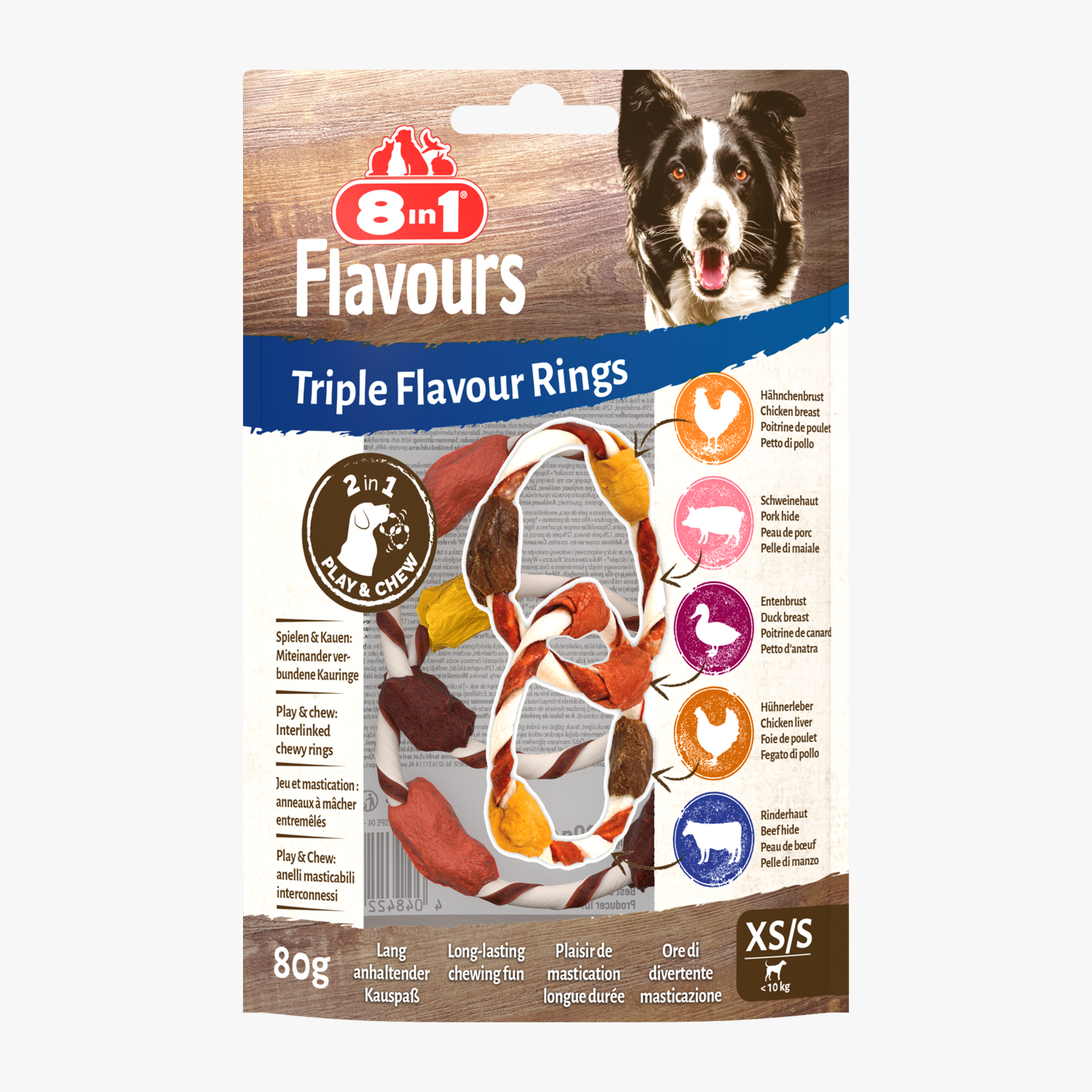 8IN1 Triple Flavour Rings XS/S
