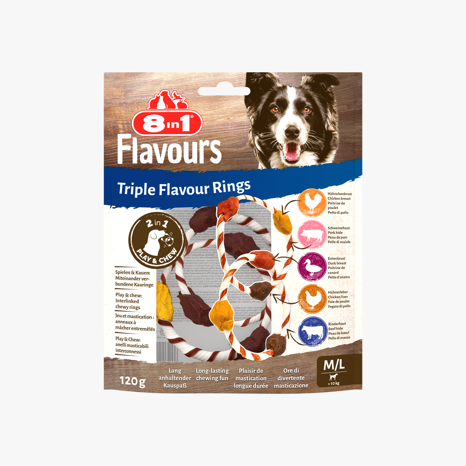 8IN1 Triple Flavour Rings M/L