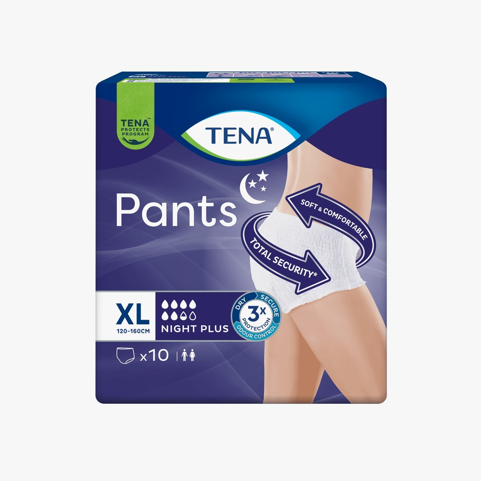 Tena Pants Plus Night Xl 10P
