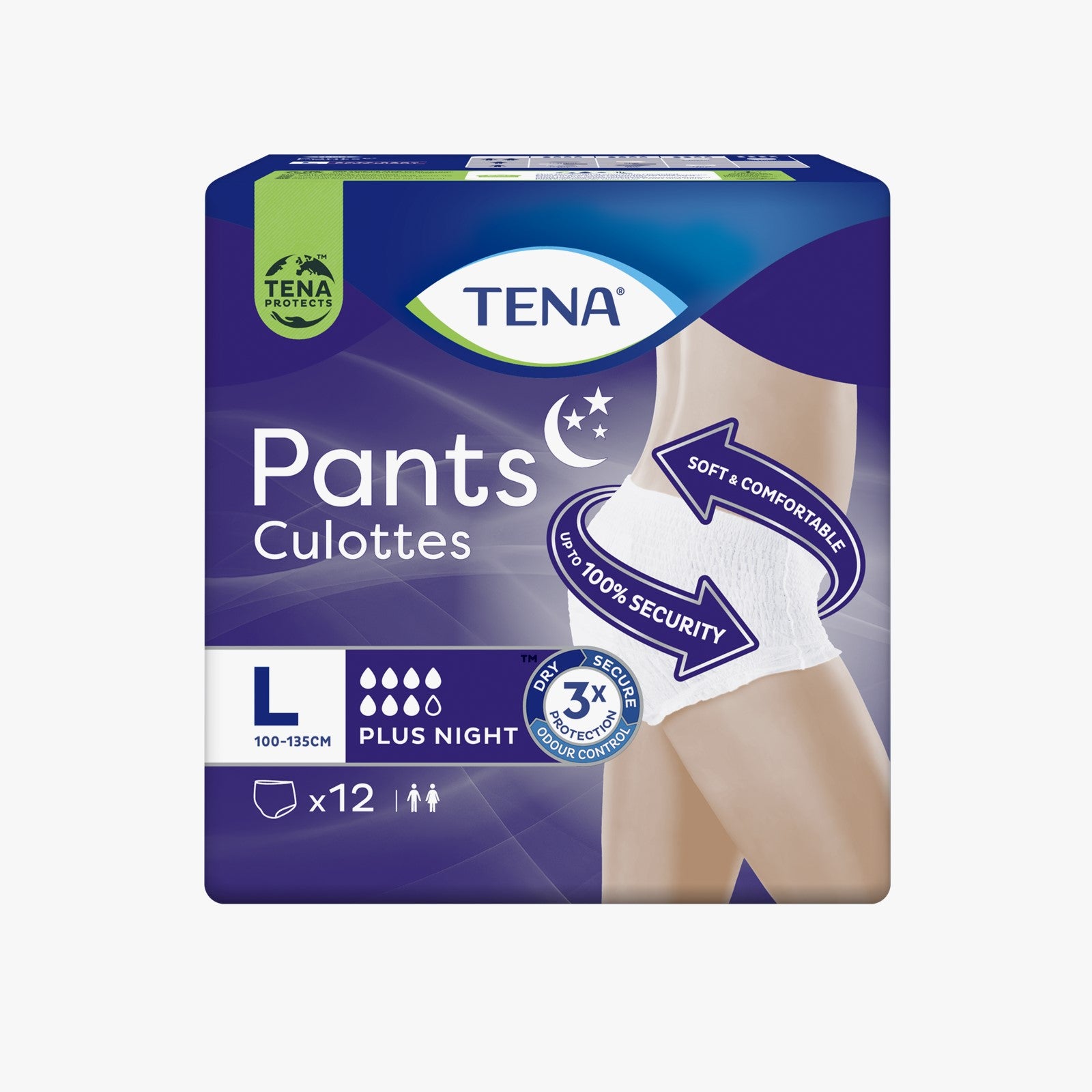 Tena Pants Plus Night L 12P
