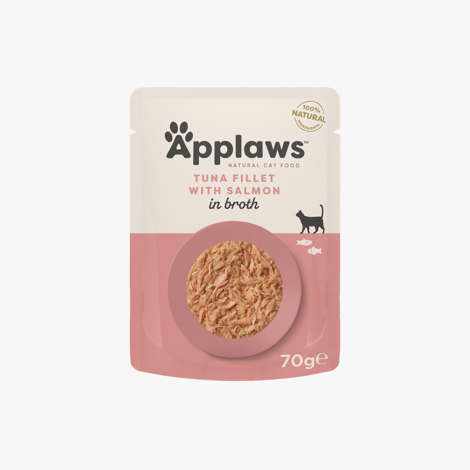 Applaws Cat Pouch Tuna Fillet with Salmon in Broth - Case by 12