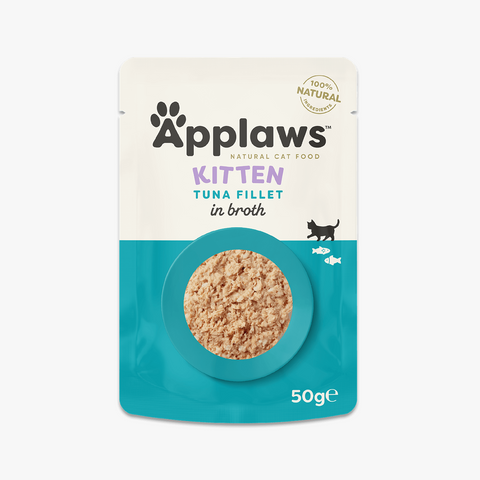 Applaws Kitten Pouch Tuna Fillet in Broth 70g X12