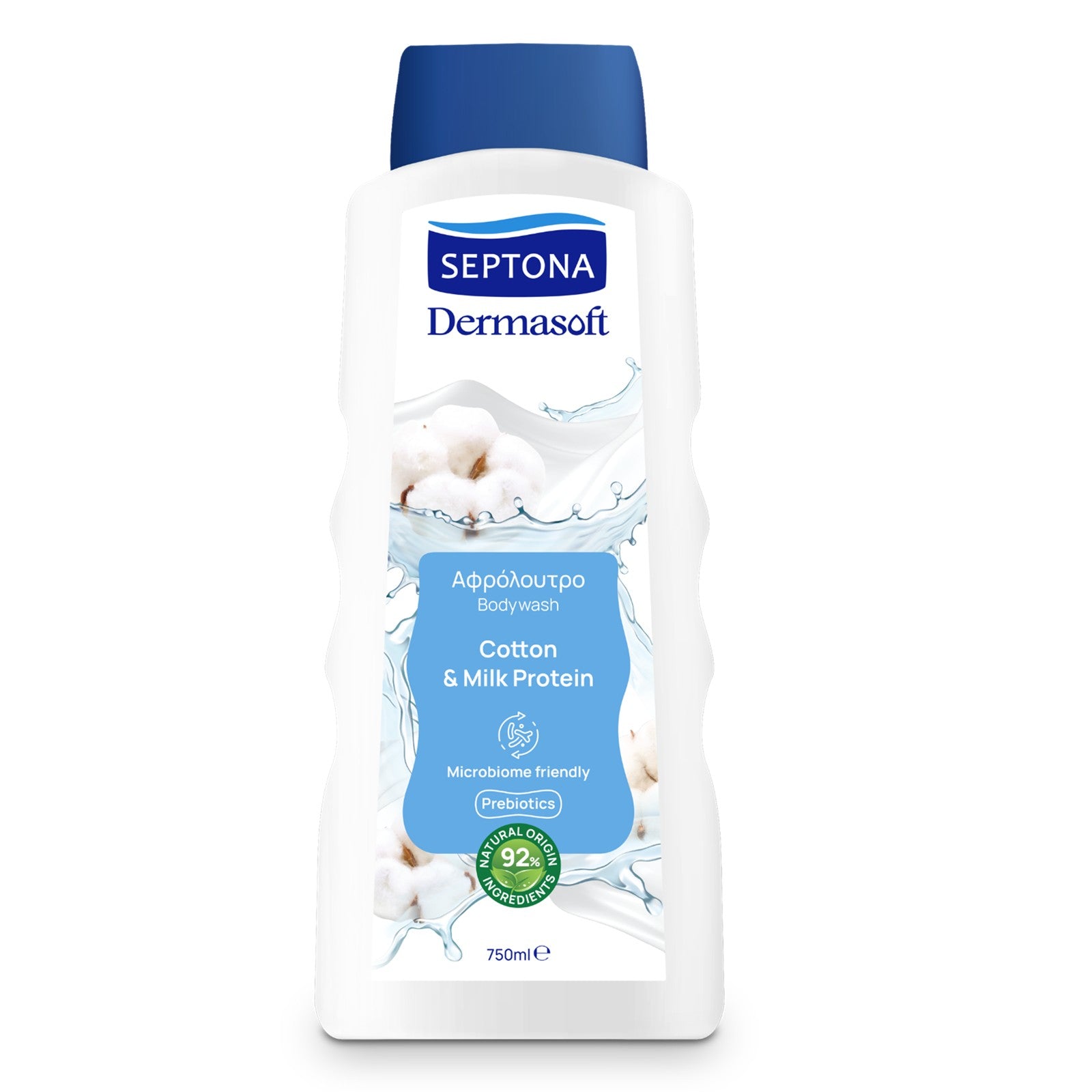 Septona Dermasoft Showergel Cotton & Milk Protein 750ml