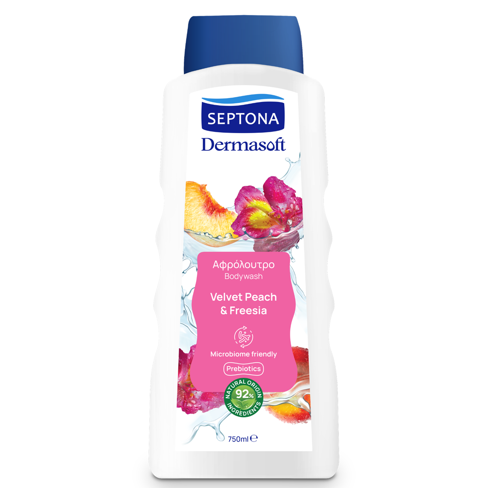 Septona Dermasoft Showergel Peach & Freesia 750ml
