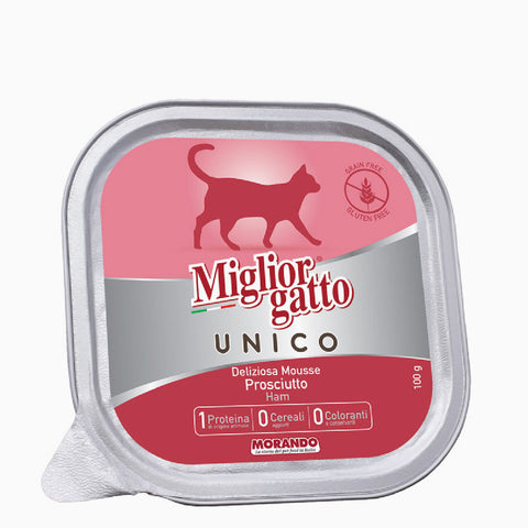 Miglior Gatto Unico Tray Prosciutto 85g (Case x32)