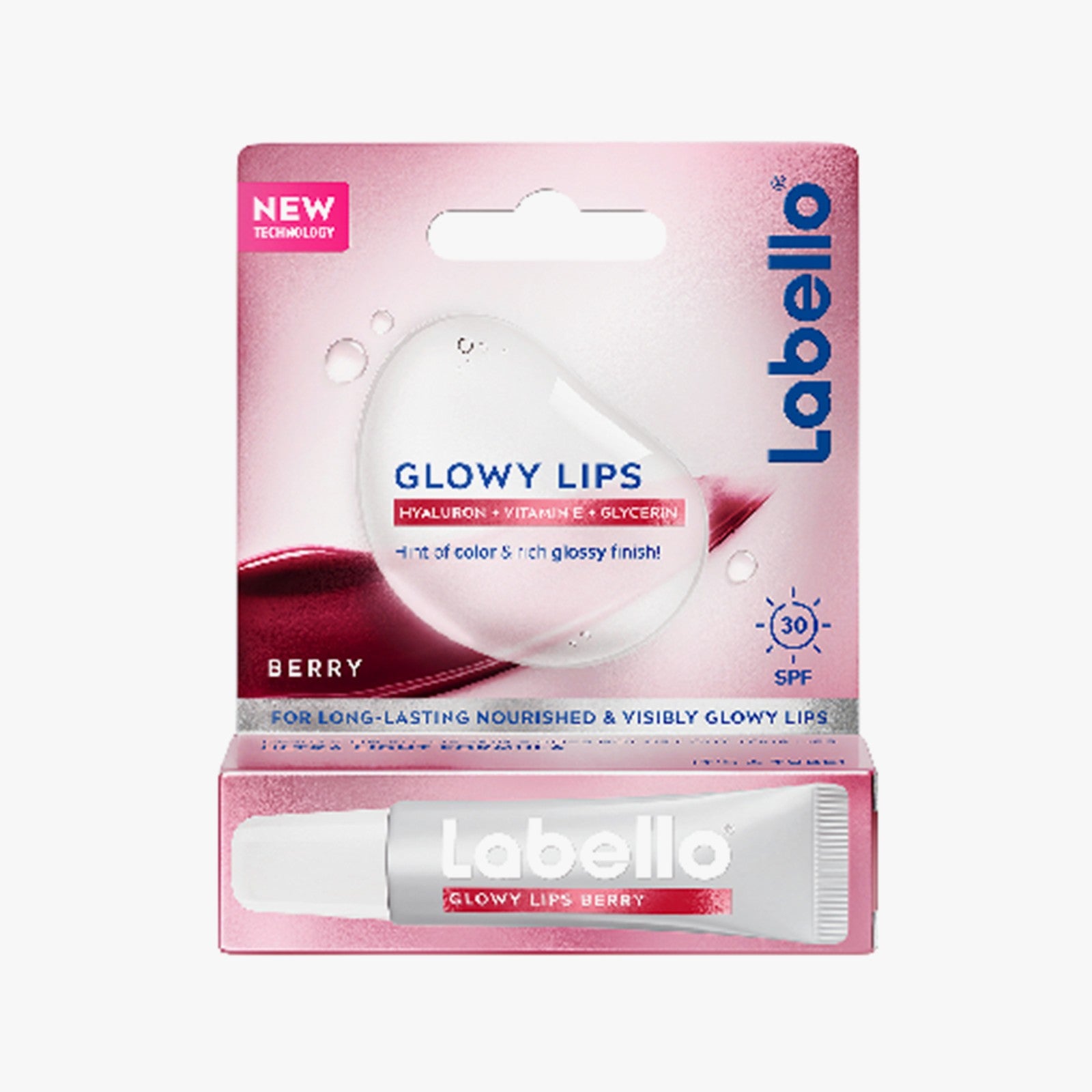 NIVEA Labello Glowy Lips Berry SPF30 10ml