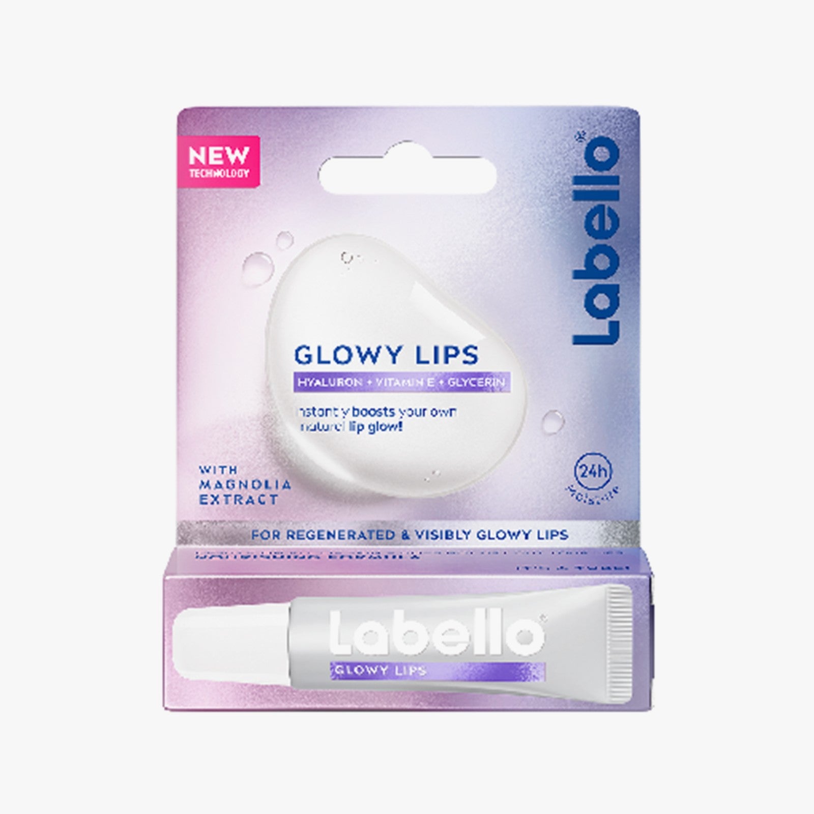 NIVEA Labello Glowy Lips Clear 4.80g SPF30 10ml