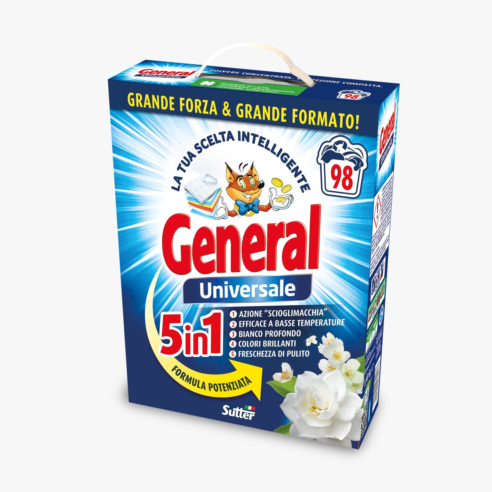 General Laundry Wash Universal 5In1 Powder 98W