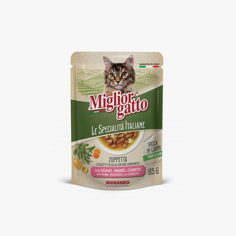 Miglior Gatto Specialita Italiane Pouch Pork 85g (Case x24)
