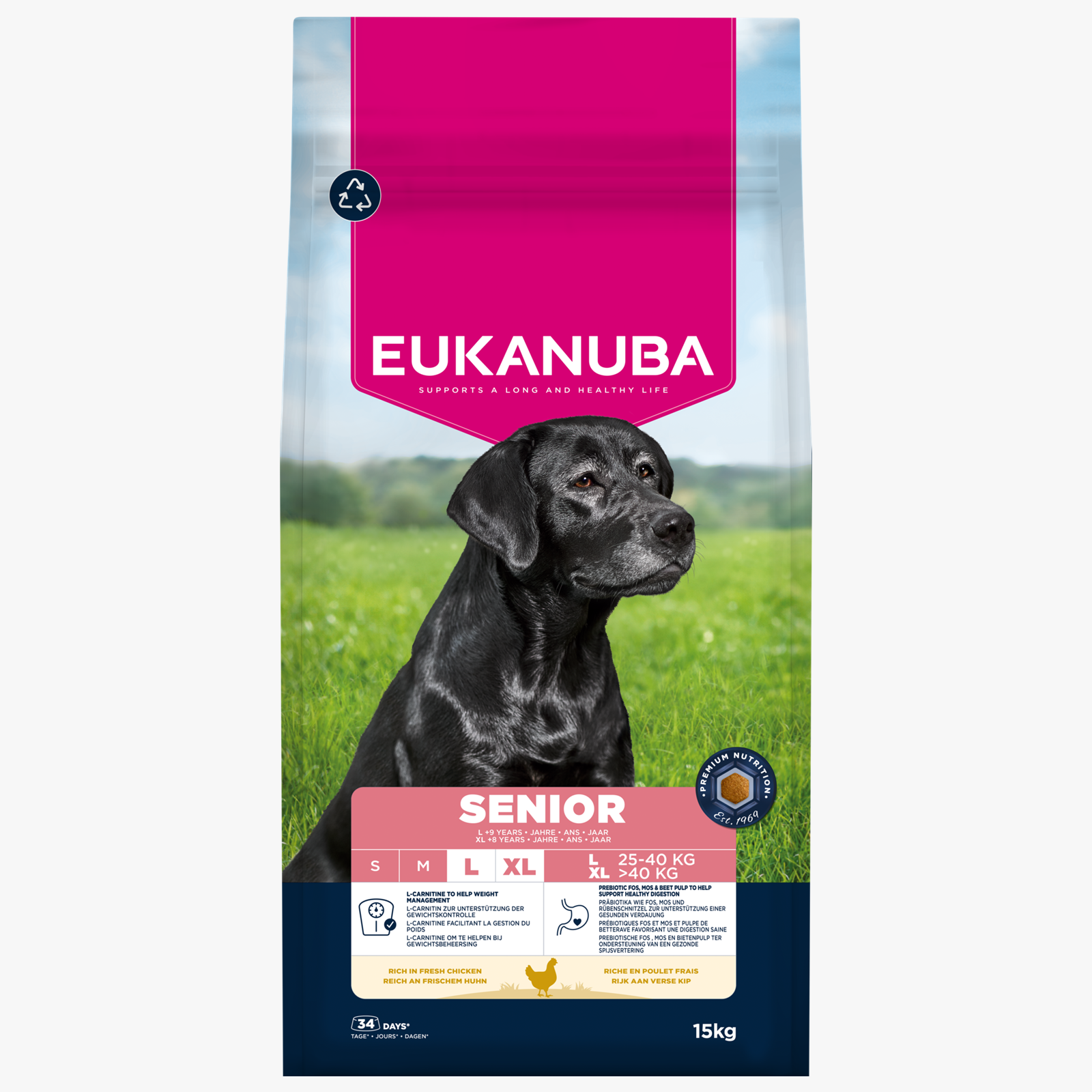 Eukanuba Dog Senior Adult Large Breed Chicken 12kg
