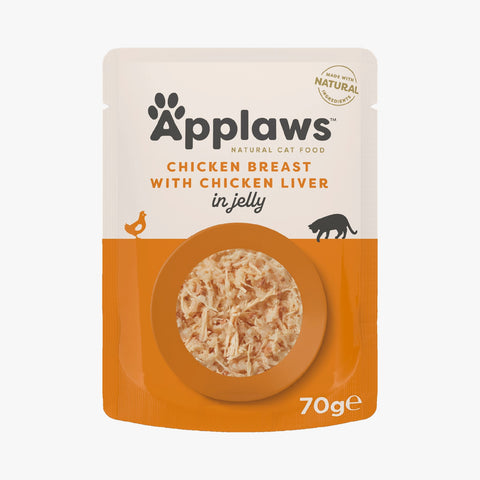 Applaws Cat Pouch Chicken with Liver in Jelly - Case by 16