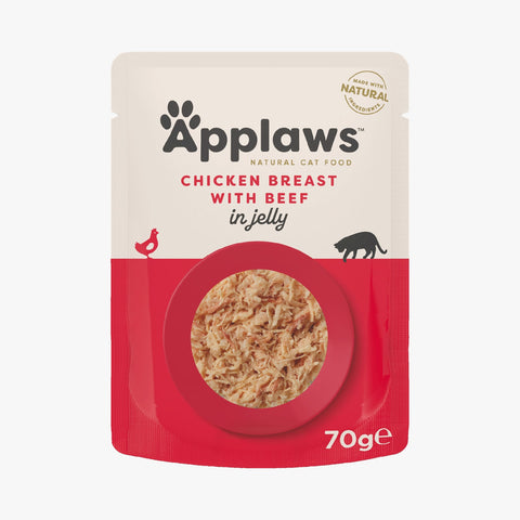 Applaws Cat Pouch Chicken with Beef in Jelly - Case by 16
