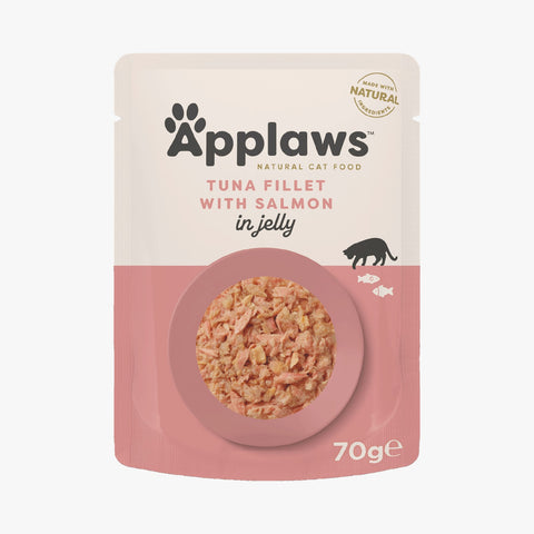 Applaws Cat Pouch Tuna with Salmon in Jelly 70g X16