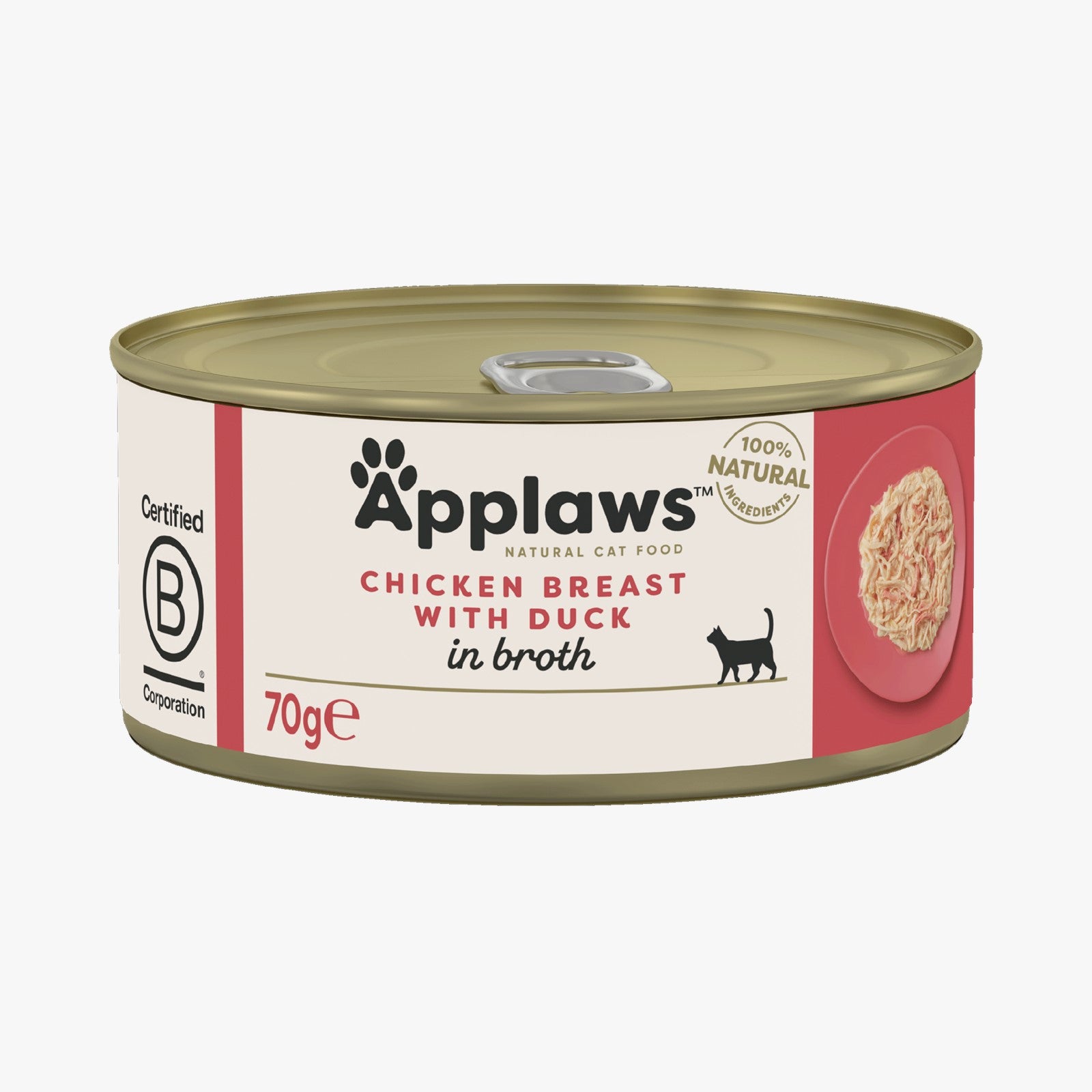 Applaws Cat Tin Chicken with Duck in Broth - Case by 24