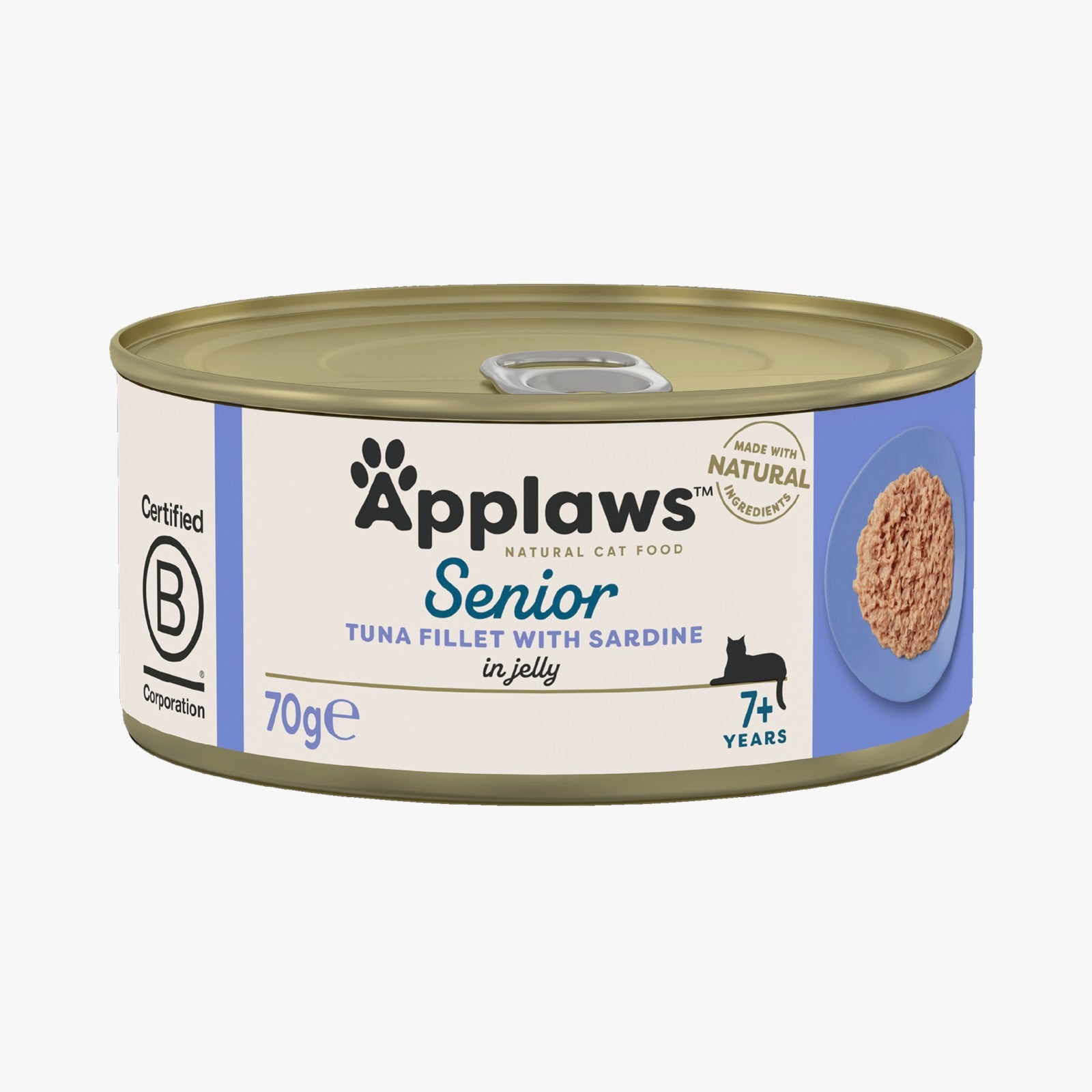 Applaws Cat Tin Senior Tuna with Sardine in Jelly - Case by 24