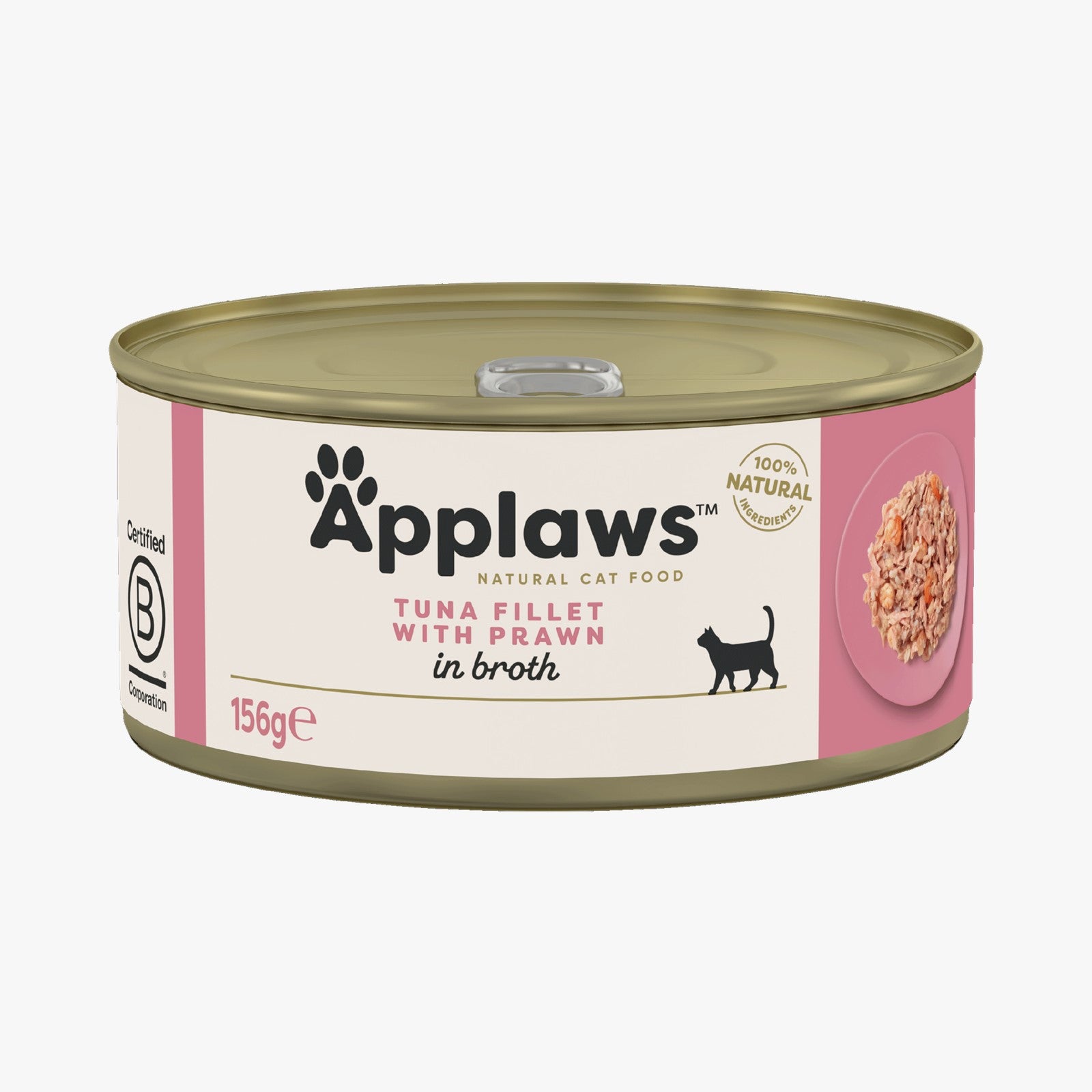 Applaws Cat Tin Tuna with Prawns in Broth - Case by 24