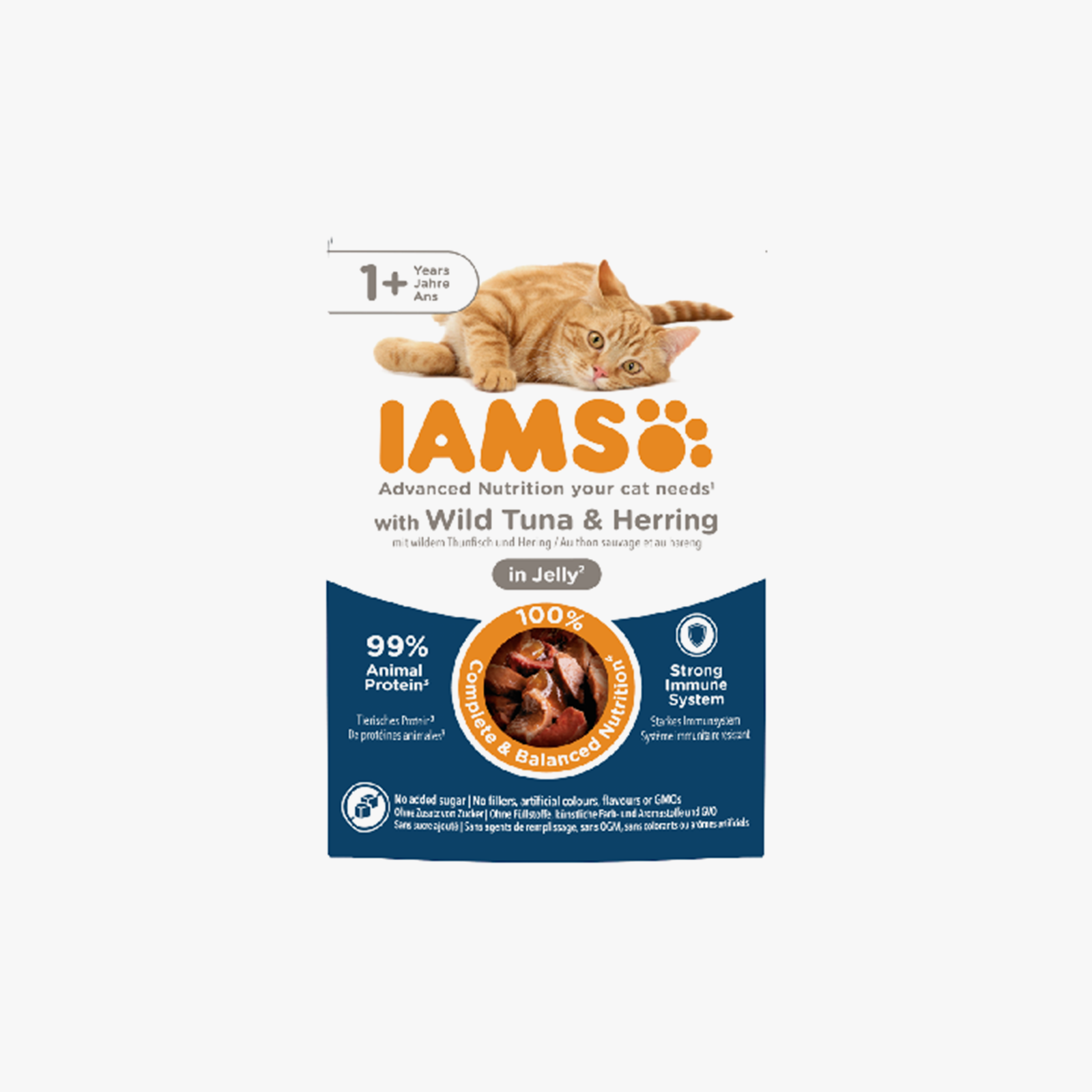 Iams Delights with Tuna & Herring - Case by 24